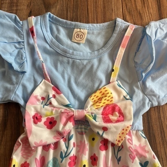 Cute bunny an Easter egg romper outfit size 3- 6 months - Picture 2 of 3